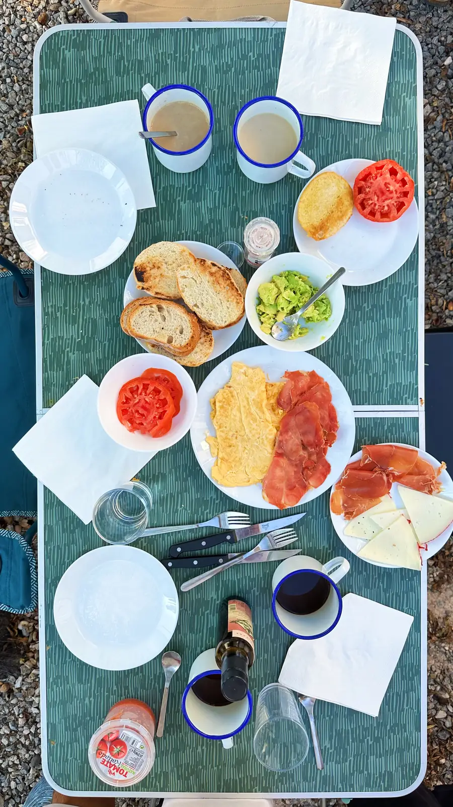 Camper breakfast